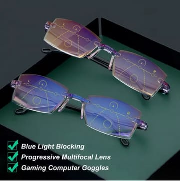 Anti-blue Progressive Far And Near Dual-Use Reading Glasses @ Just Rs. 499/-